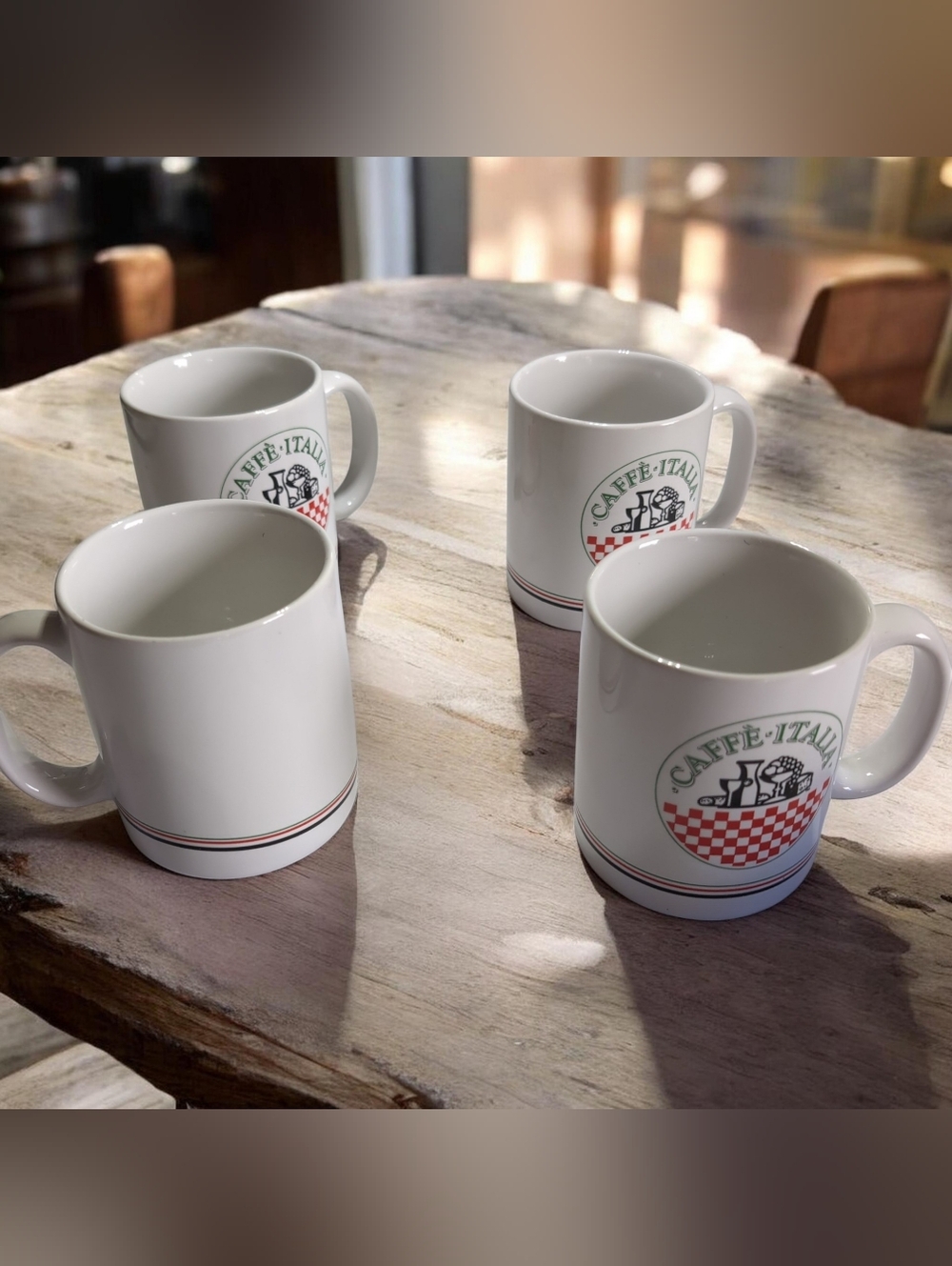4 Coffee Mugs Italian Style